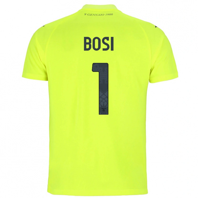 Danxen Męski Gioele Bosi #1 Fluorescencyjny Zielony Koszulka Bramkarska 2025/26