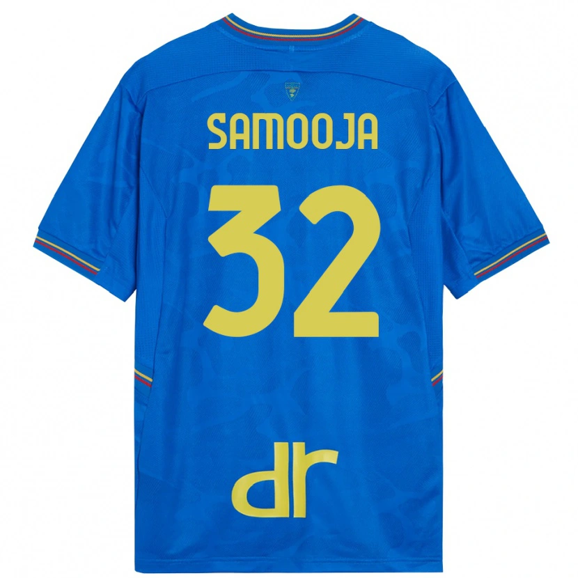 Danxen Męski Jasper Samooja #32 Królewski Niebieski Brązowy Koszulka Bramkarska 2025/26