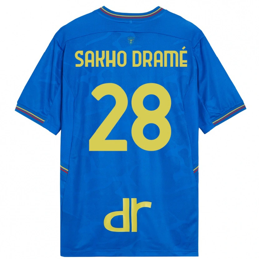 Danxen Męski Samba Sakho Dramé #28 Królewski Niebieski Brązowy Koszulka Bramkarska 2025/26
