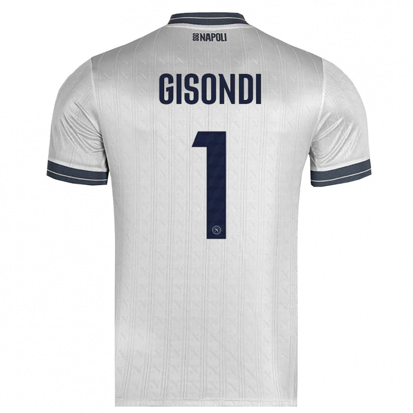 Danxen Męski Francesco Gisondi #1 Jasnoszary Koszulka Bramkarska 2025/26