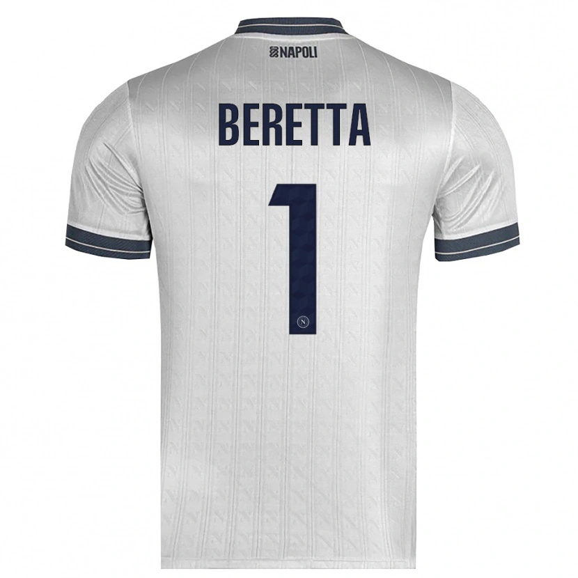 Danxen Męski Beatrice Beretta #1 Jasnoszary Koszulka Bramkarska 2025/26