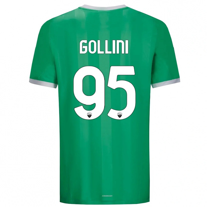 Danxen Męski Pierluigi Gollini #95 Zielony Biały Koszulka Bramkarska 2025/26