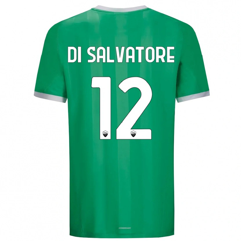 Danxen Męski Diego Di Salvatore #12 Zielony Biały Koszulka Bramkarska 2025/26