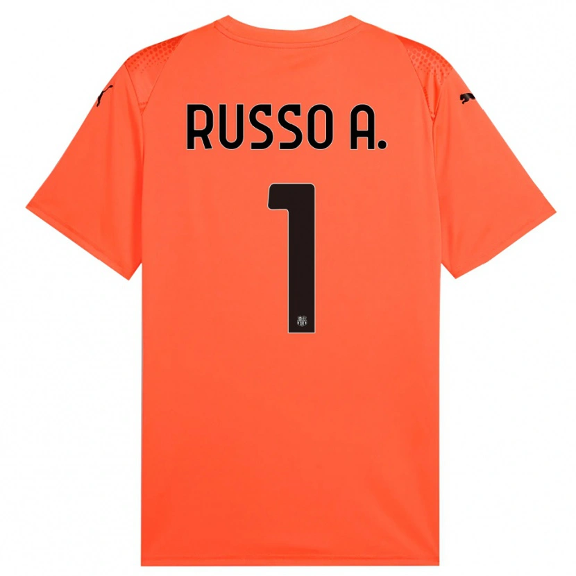 Danxen Męski Alessandro Russo #1 Pomarańczowy Czarny Koszulka Bramkarska 2025/26