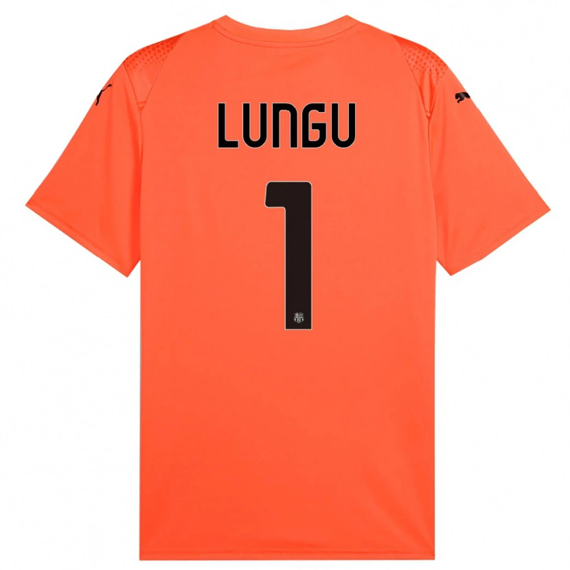 Danxen Męski Luca Lungu #1 Pomarańczowy Czarny Koszulka Bramkarska 2025/26