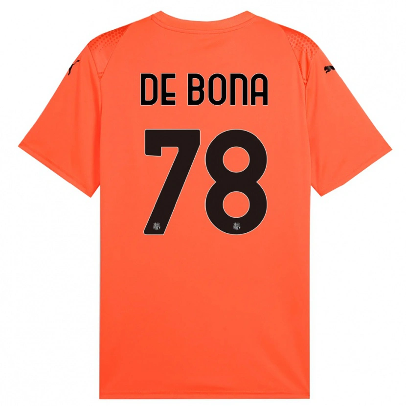 Danxen Męski Francesca De Bona #78 Pomarańczowy Czarny Koszulka Bramkarska 2025/26