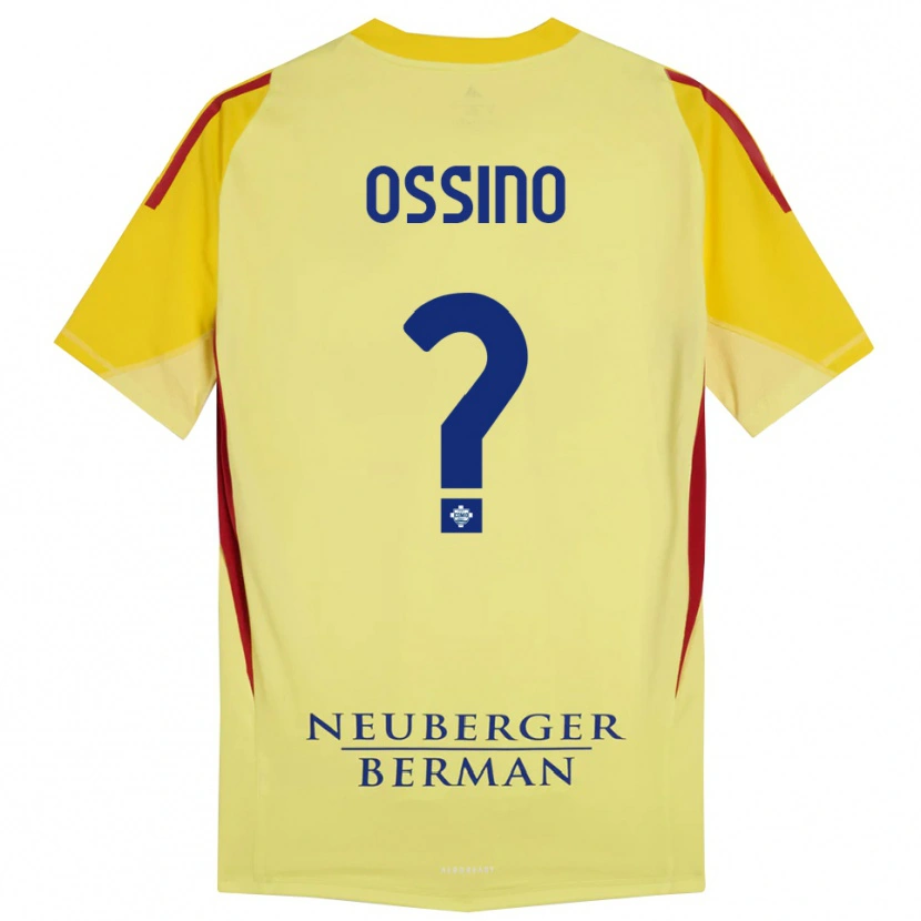 Danxen Męski Daniel Ossino #0 Jasnożółty Czarny Koszulka Bramkarska 2025/26