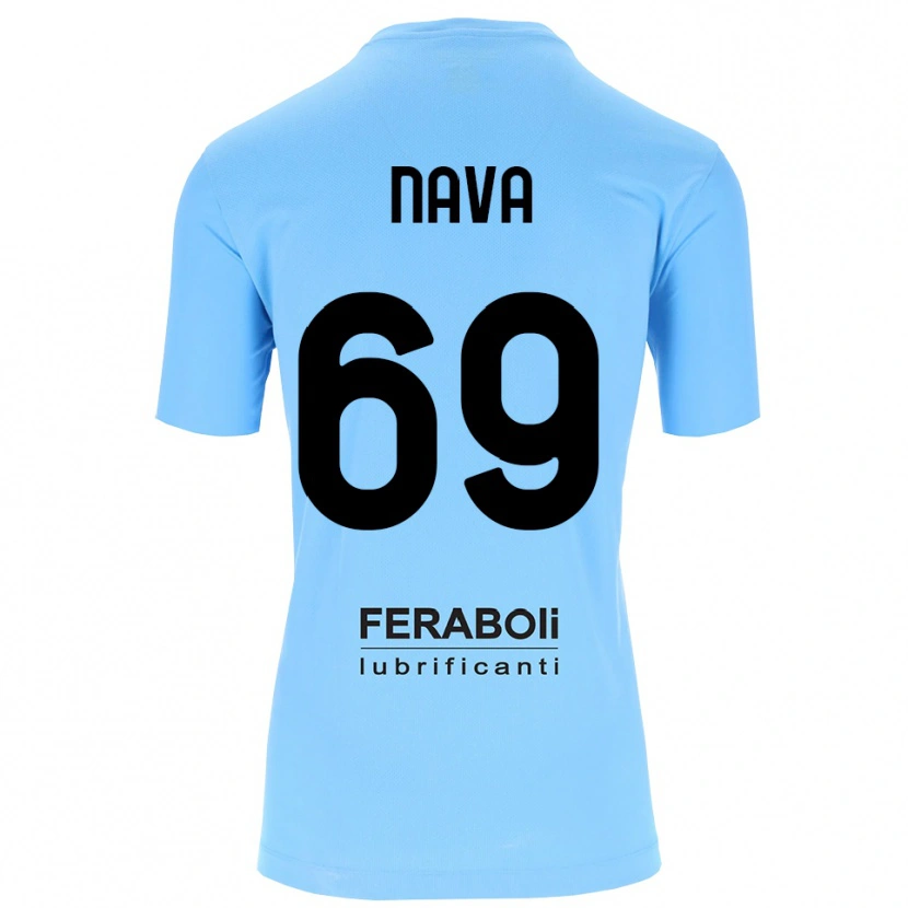 Danxen Męski Lapo Nava #69 Błękitny Czarny Koszulka Bramkarska 2025/26