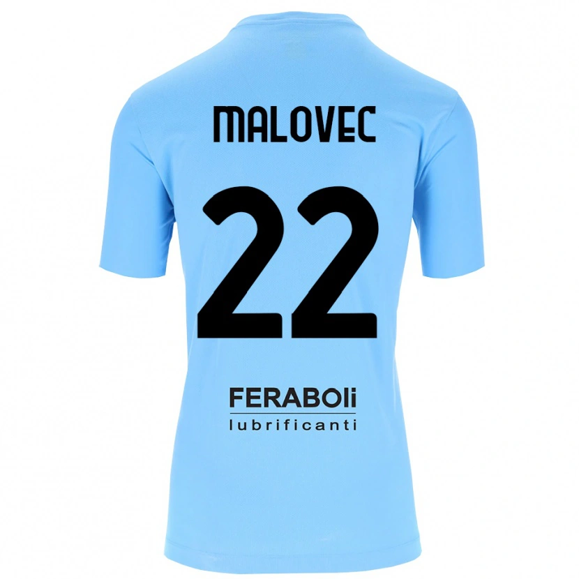 Danxen Męski Adrian Malovec #22 Błękitny Czarny Koszulka Bramkarska 2025/26