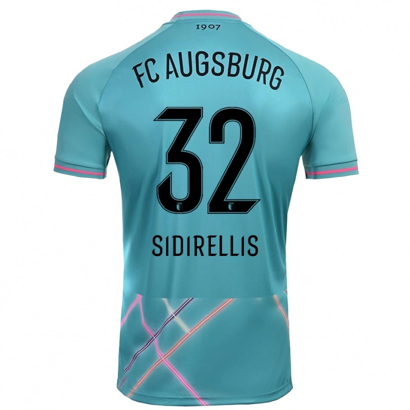 Danxen Męski Konstantinos Sidirellis #32 Jasnozielony Morski Koszulka Bramkarska 2025/26