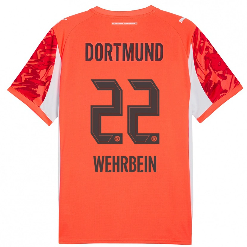 Danxen Męski Jan-Mattis Wehrbein #22 Czerwony Pomarańczowy Koszulka Bramkarska 2025/26