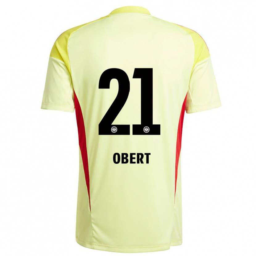 Danxen Męski Yuriy Obert #21 Jasnożółty Czarny Koszulka Bramkarska 2025/26