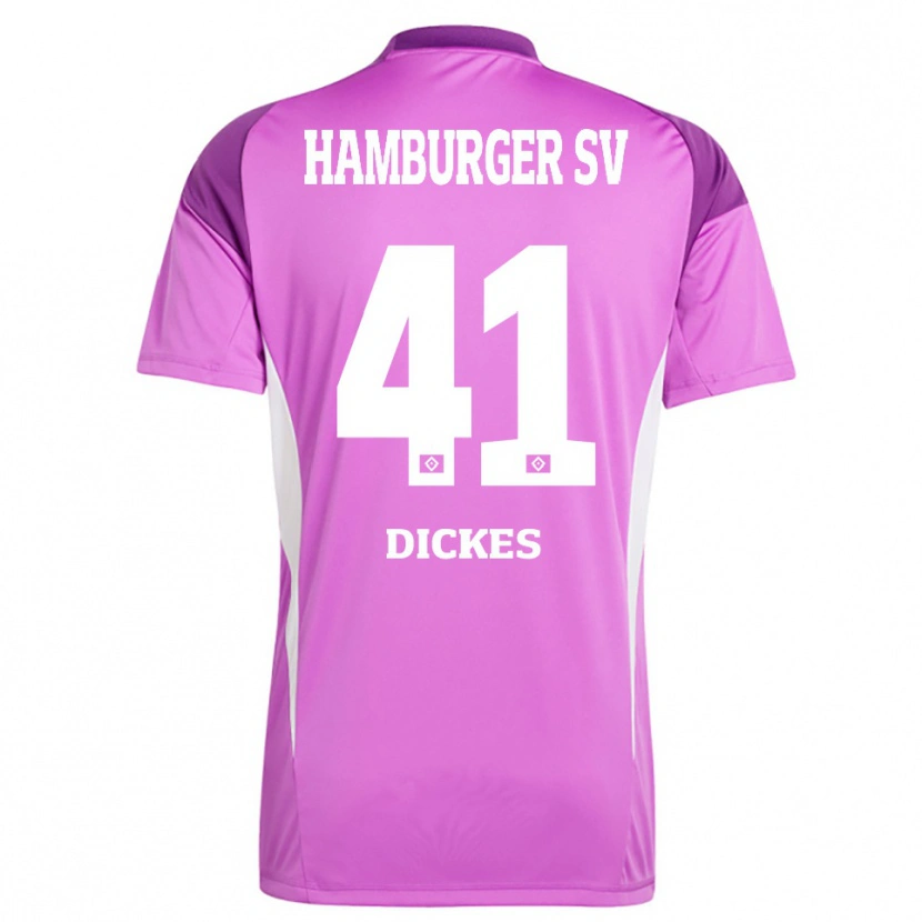 Danxen Męski Fernando Dickes #41 Liliowy Biały Fioletowy Koszulka Bramkarska 2025/26