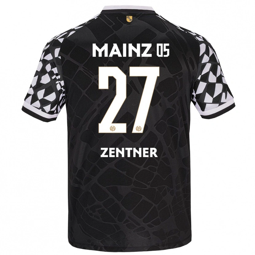 Danxen Męski Robin Zentner #27 Czarny Biały Koszulka Bramkarska 2025/26