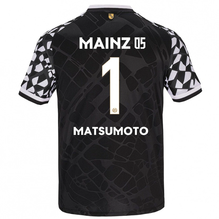 Danxen Męski Mamiko Matsumoto #1 Czarny Biały Koszulka Bramkarska 2025/26