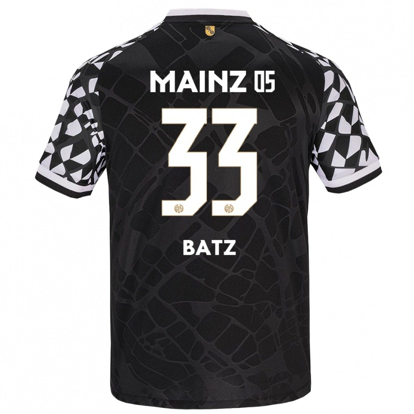 Danxen Męski Daniel Batz #33 Czarny Biały Koszulka Bramkarska 2025/26