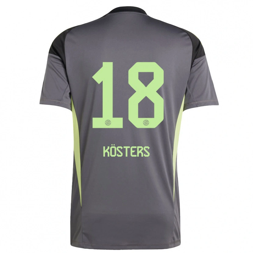 Danxen Męski Matthias Kösters #18 Czarny Zielony Żółty Koszulka Bramkarska 2025/26
