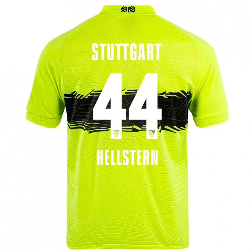 Danxen Męski Florian Hellstern #44 Zielony Żółty Czarny Koszulka Bramkarska 2025/26