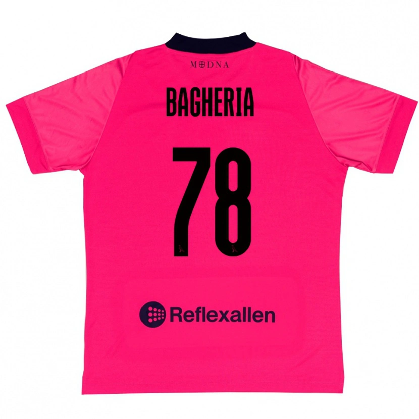 Danxen Męski Fabrizio Bagheria #78 Głęboki Róż I Czerń Koszulka Bramkarska 2025/26