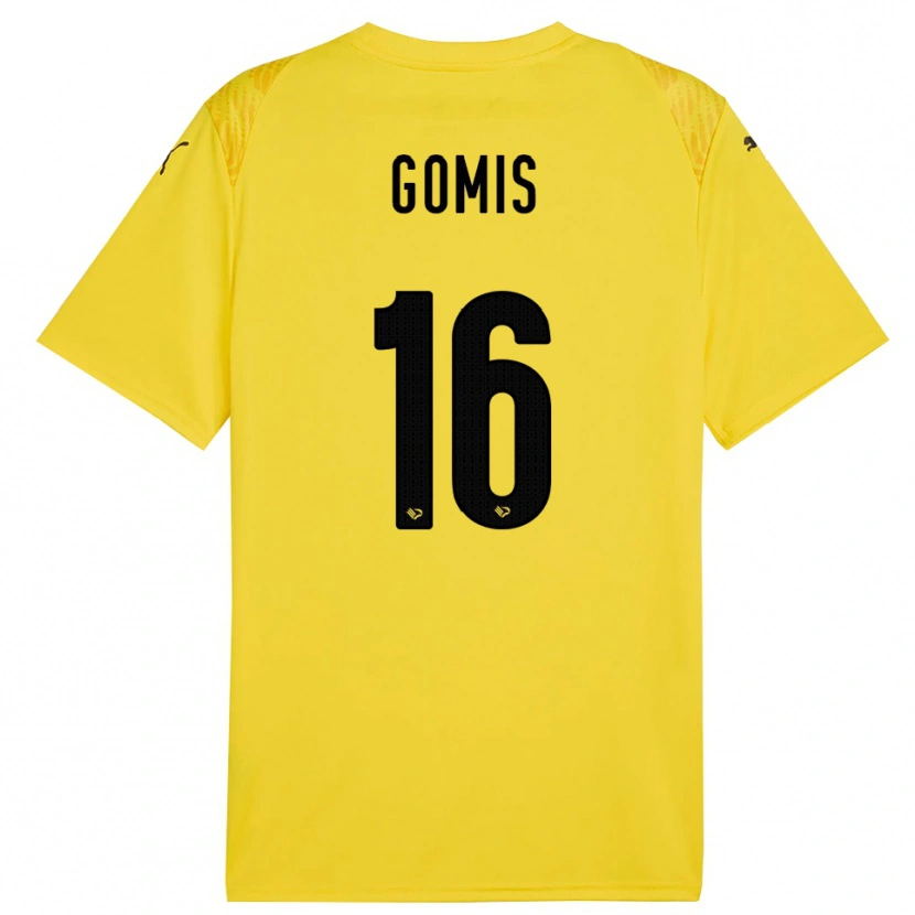 Danxen Męski Alfred Gomis #16 Żółty Czarny Koszulka Bramkarska 2025/26