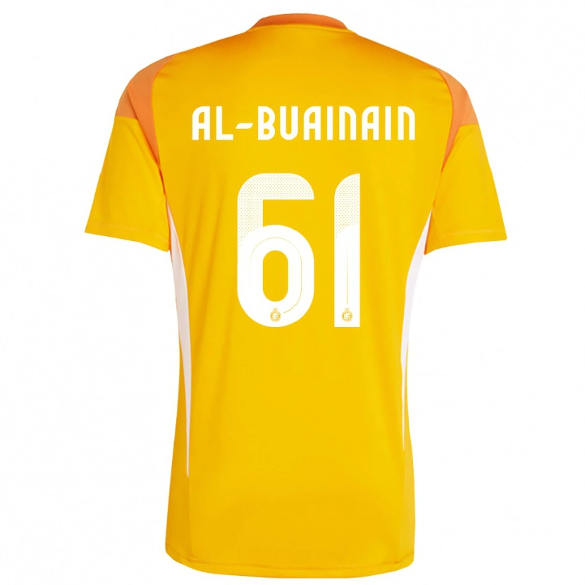 Danxen Męski Mubarak Al-Buainain #61 Pomarańczowo-Żółty Biały Koszulka Bramkarska 2025/26