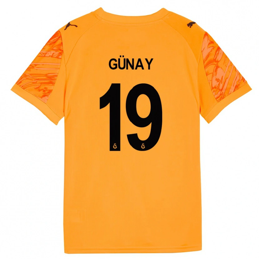 Danxen Męski Günay Güvenç #19 Ciemny Pomarańczowy Czarny Koszulka Bramkarska 2025/26