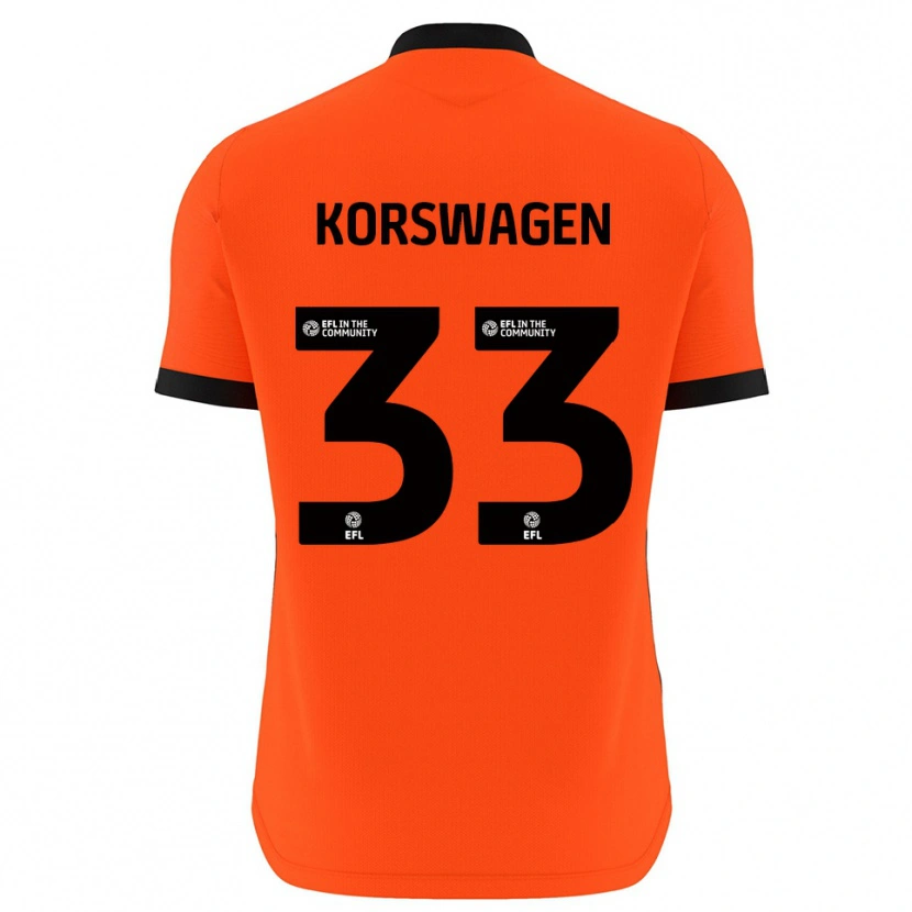 Danxen Męski Mattijis Korswagen #33 Czarny Czerwony Koszulka Bramkarska 2025/26