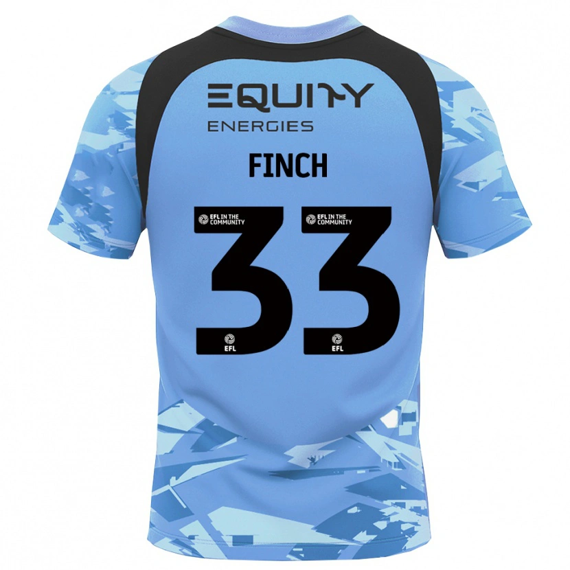 Danxen Męski Tom Finch #33 Czarny Jasny Błękit Koszulka Bramkarska 2025/26