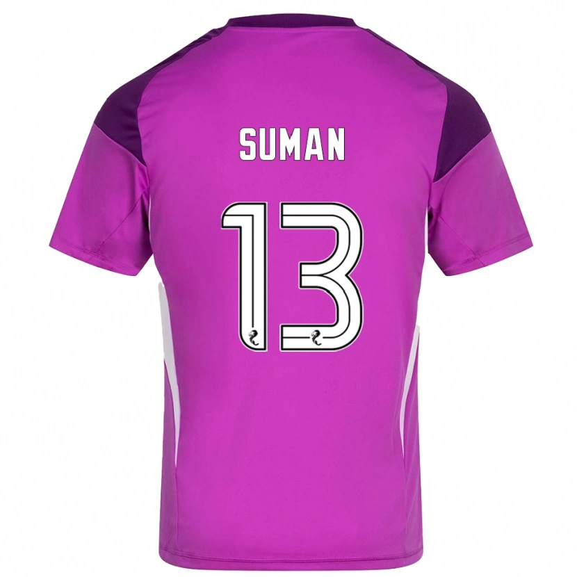 Danxen Męski Nick Suman #13 Magenta Fioletowa Koszulka Bramkarska 2025/26