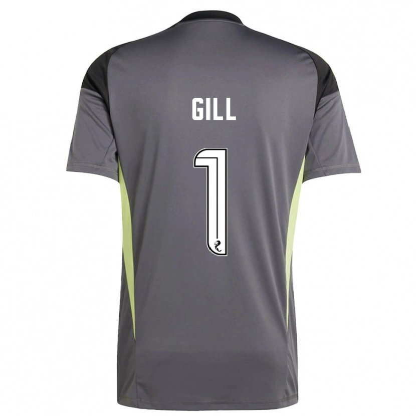 Danxen Męski Marcus Gill #1 Biały Szary Koszulka Bramkarska 2025/26