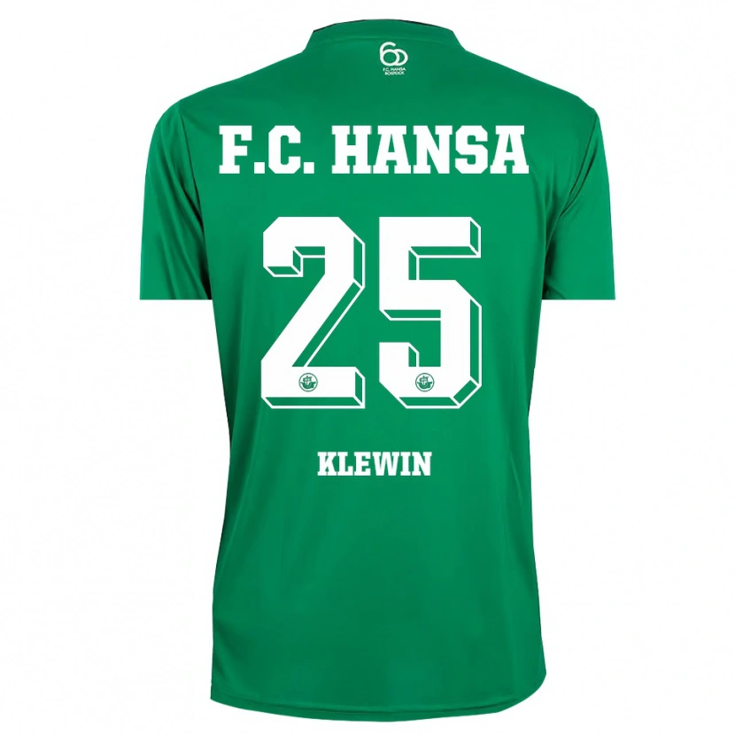 Danxen Męski Philipp Klewin #25 Zielony Pomarańczowy Różowy Koszulka Bramkarska 2025/26