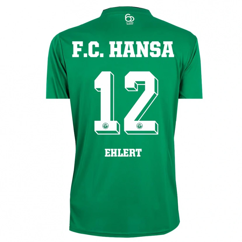 Danxen Męski Jonas Ehlert #12 Zielony Pomarańczowy Różowy Koszulka Bramkarska 2025/26