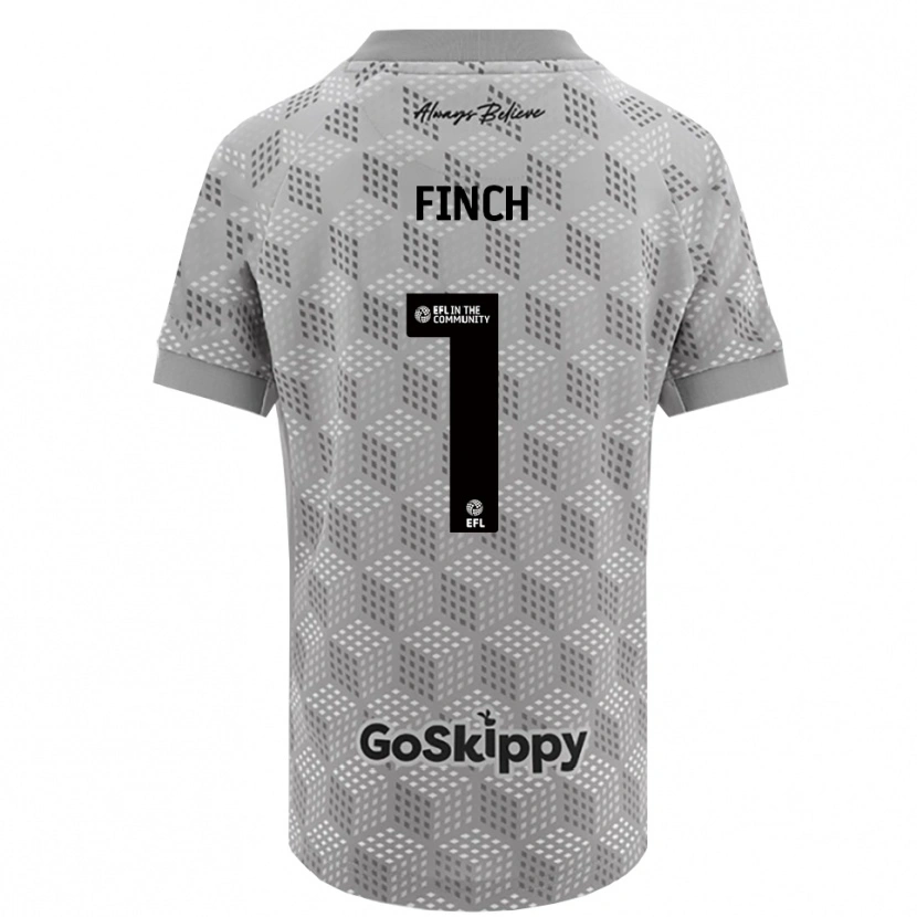 Danxen Męski Isaac Finch #1 Czarno-Szary Koszulka Bramkarska 2025/26
