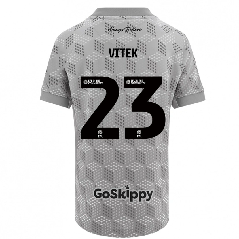 Danxen Męski Radek Vítek #23 Czarno-Szary Koszulka Bramkarska 2025/26