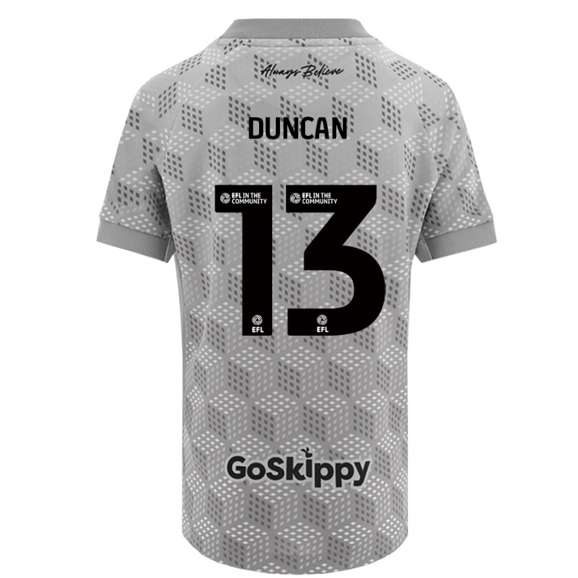 Danxen Męski Joe Duncan #13 Czarno-Szary Koszulka Bramkarska 2025/26