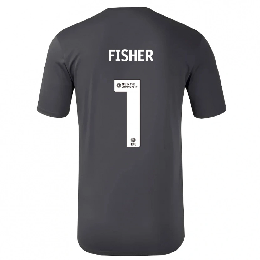 Danxen Męski Nathan Fisher #1 Czarno-Biały Koszulka Bramkarska 2025/26