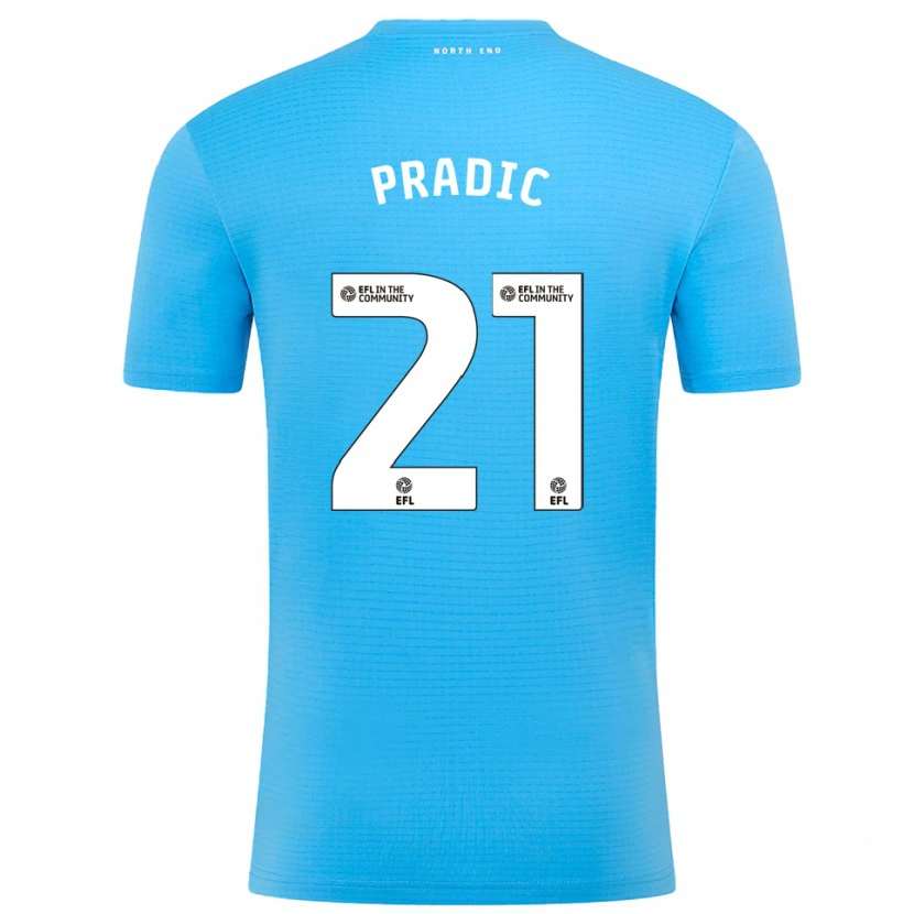 Danxen Męski James Pradic #21 Niebiesko-Biały Koszulka Bramkarska 2025/26