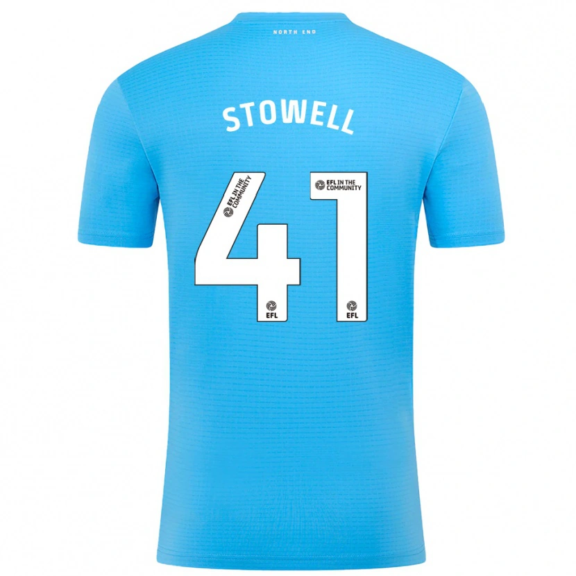 Danxen Męski Li-Bau Stowell #41 Niebiesko-Biały Koszulka Bramkarska 2025/26