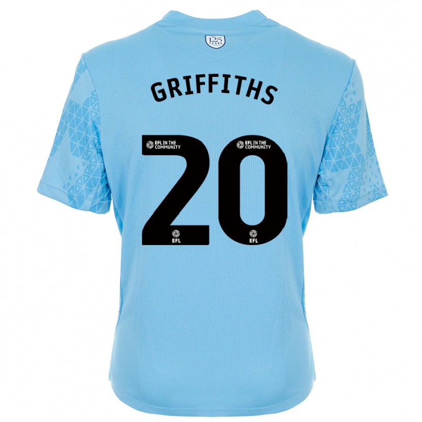 Danxen Męski Josh Griffiths #20 Błękitno-Czarny Koszulka Bramkarska 2025/26