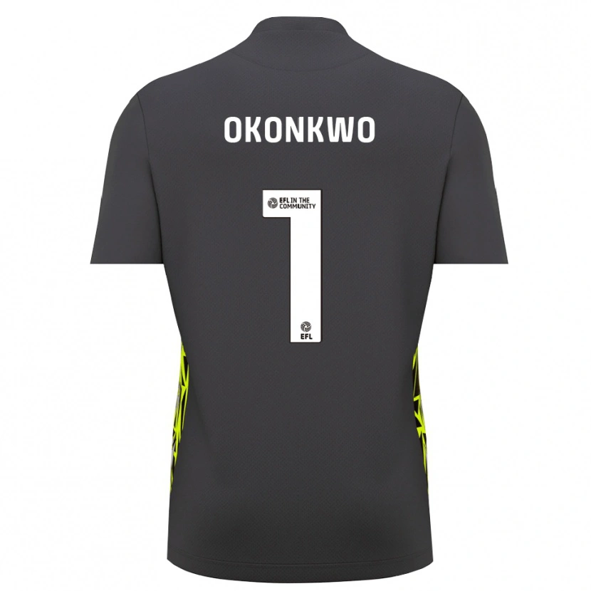 Danxen Męski Arthur Okonkwo #1 Leśno-Szary Zielony Koszulka Bramkarska 2025/26