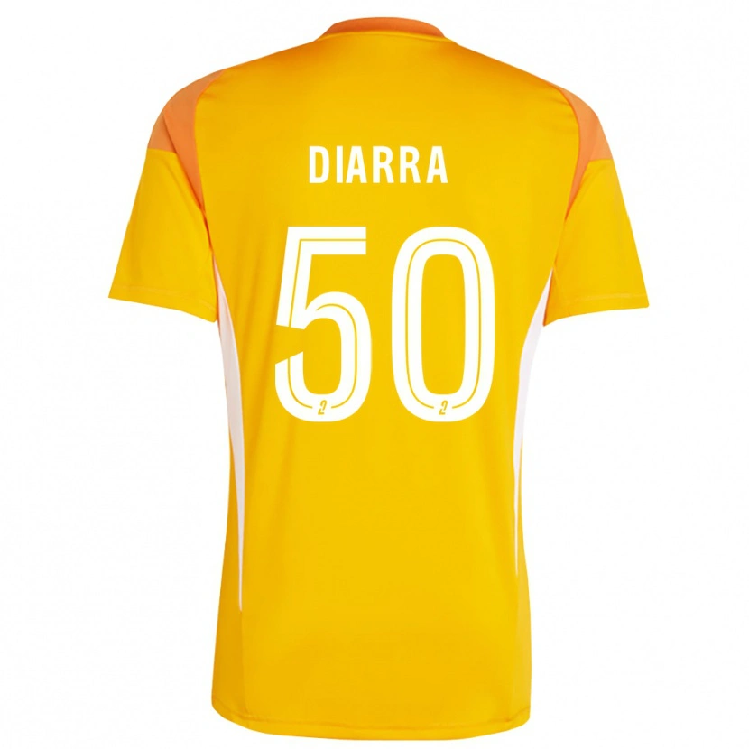 Danxen Męski Lassine Diarra #50 Czerwono-Pomarańczowy Koszulka Bramkarska 2025/26