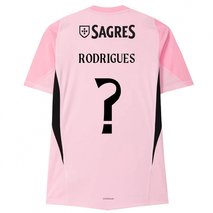 Danxen Męski Miguel Rodrigues #0 Różowy Czarny Koszulka Bramkarska 2025/26