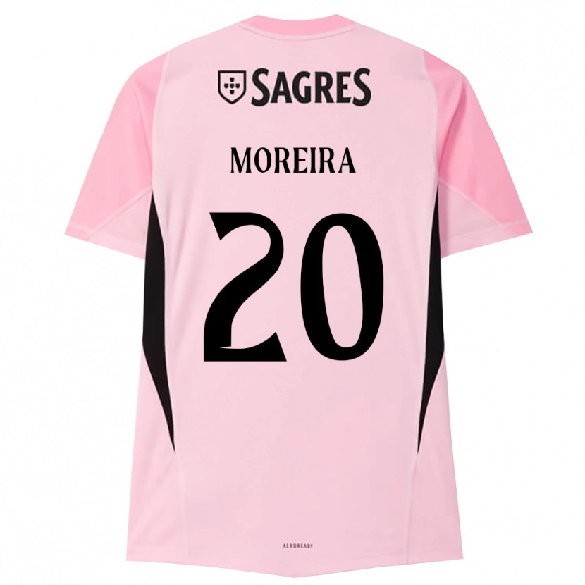 Danxen Męski André Moreira #20 Różowy Czarny Koszulka Bramkarska 2025/26