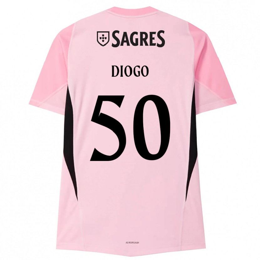 Danxen Męski Diogo Ferreira #50 Różowy Czarny Koszulka Bramkarska 2025/26