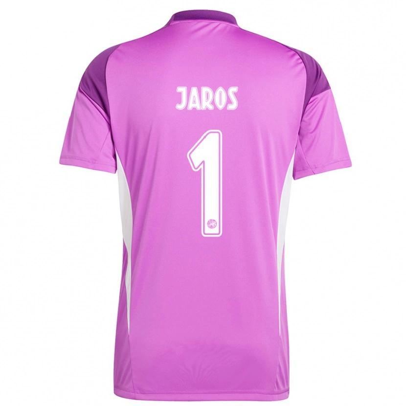 Danxen Męski Vitezslav Jaros #1 Jasnofioletowy Biały Koszulka Bramkarska 2025/26
