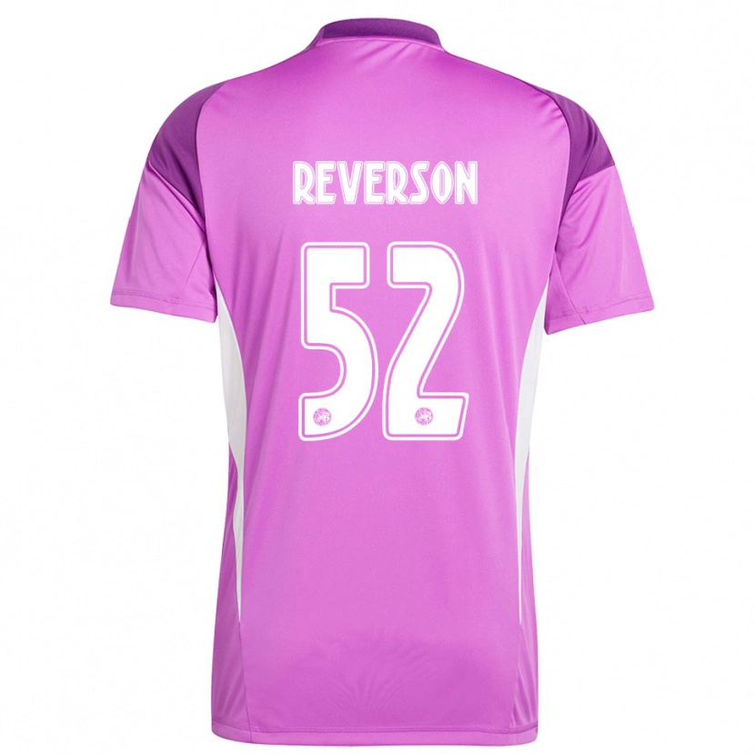 Danxen Męski Paul Reverson #52 Jasnofioletowy Biały Koszulka Bramkarska 2025/26