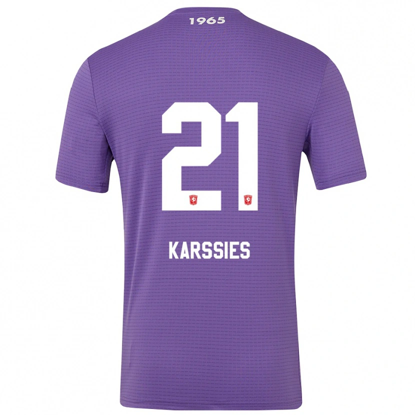 Danxen Męski Sam Karssies #21 Średni Fioletowy Koszulka Bramkarska 2025/26