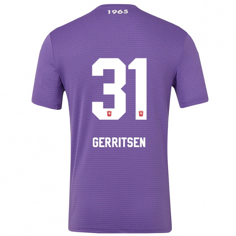 Danxen Męski Yannick Gerritsen #31 Średni Fioletowy Koszulka Bramkarska 2025/26