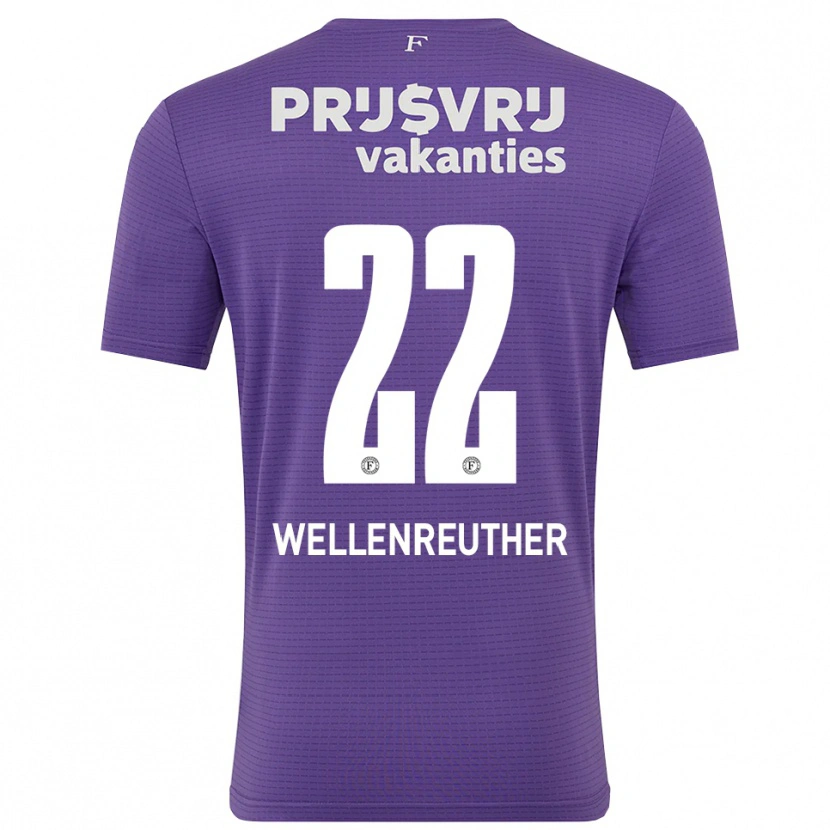 Danxen Męski Timon Wellenreuther #22 Fioletowy Biały Koszulka Bramkarska 2025/26