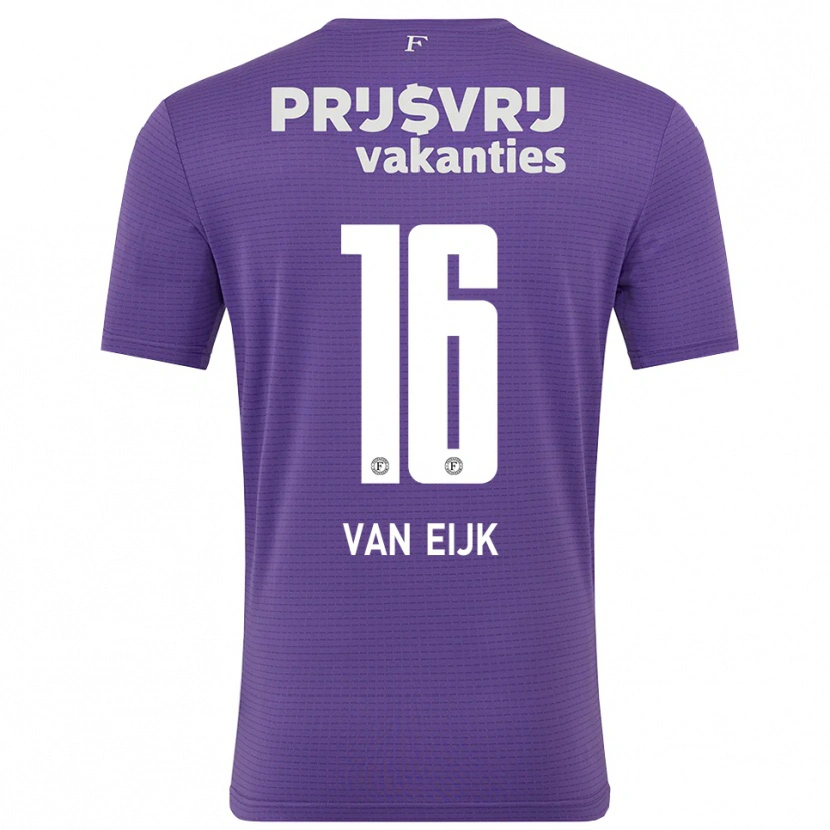 Danxen Męski Roos Van Eijk #16 Fioletowy Biały Koszulka Bramkarska 2025/26